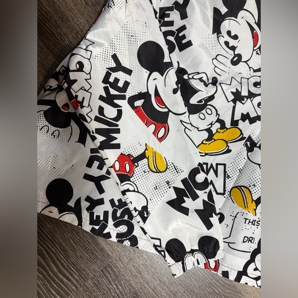 Disney Asia Mickey Mouse Jacket All Over Comic Print Windbreaker Pullover - Picture 5 of 9